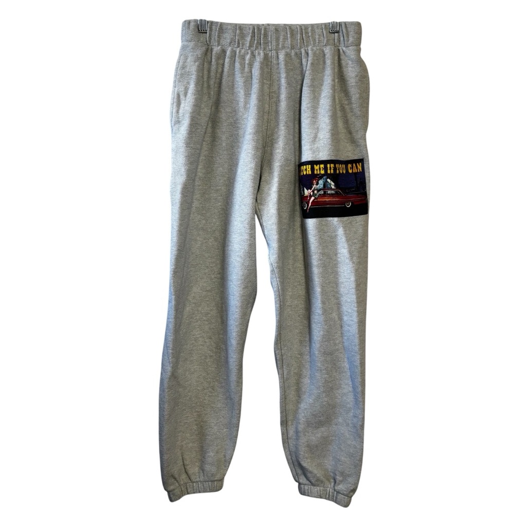Boys Lie Sweatpant Heather Ash Gray Heart Racer V2 Catch Me If You Can Small